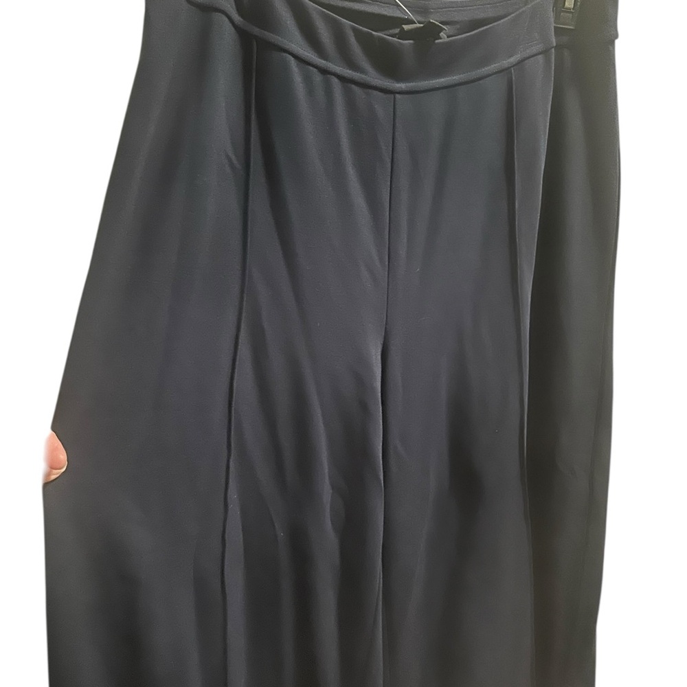 J. Jill Navy Blue Wide leg Gauchos size XLP NWOT - Picture 2 of 5